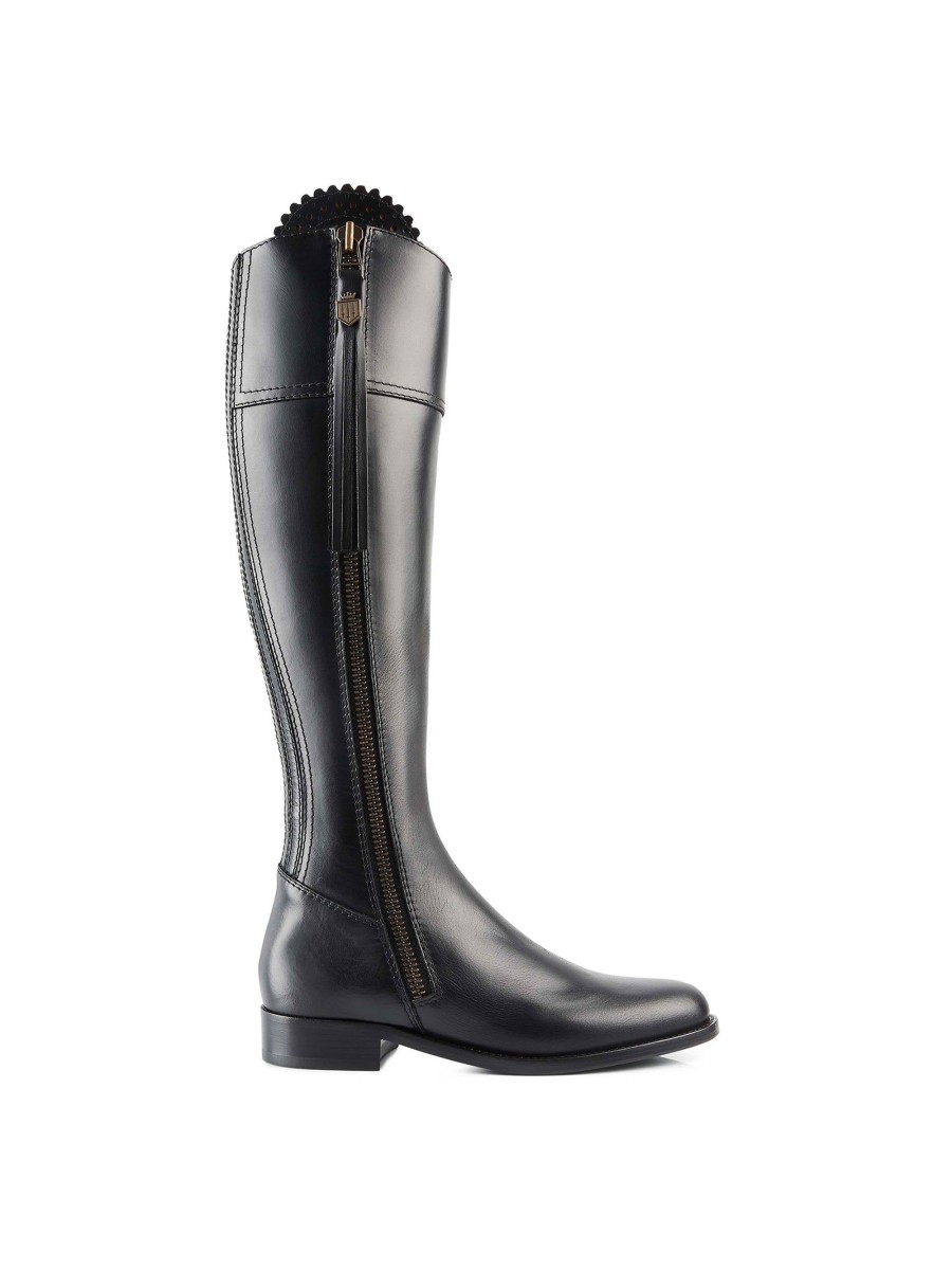 Women Fairfax & Favor Knee-High Boots | Women'S Tall Boot-Black Leather, Regular Calf