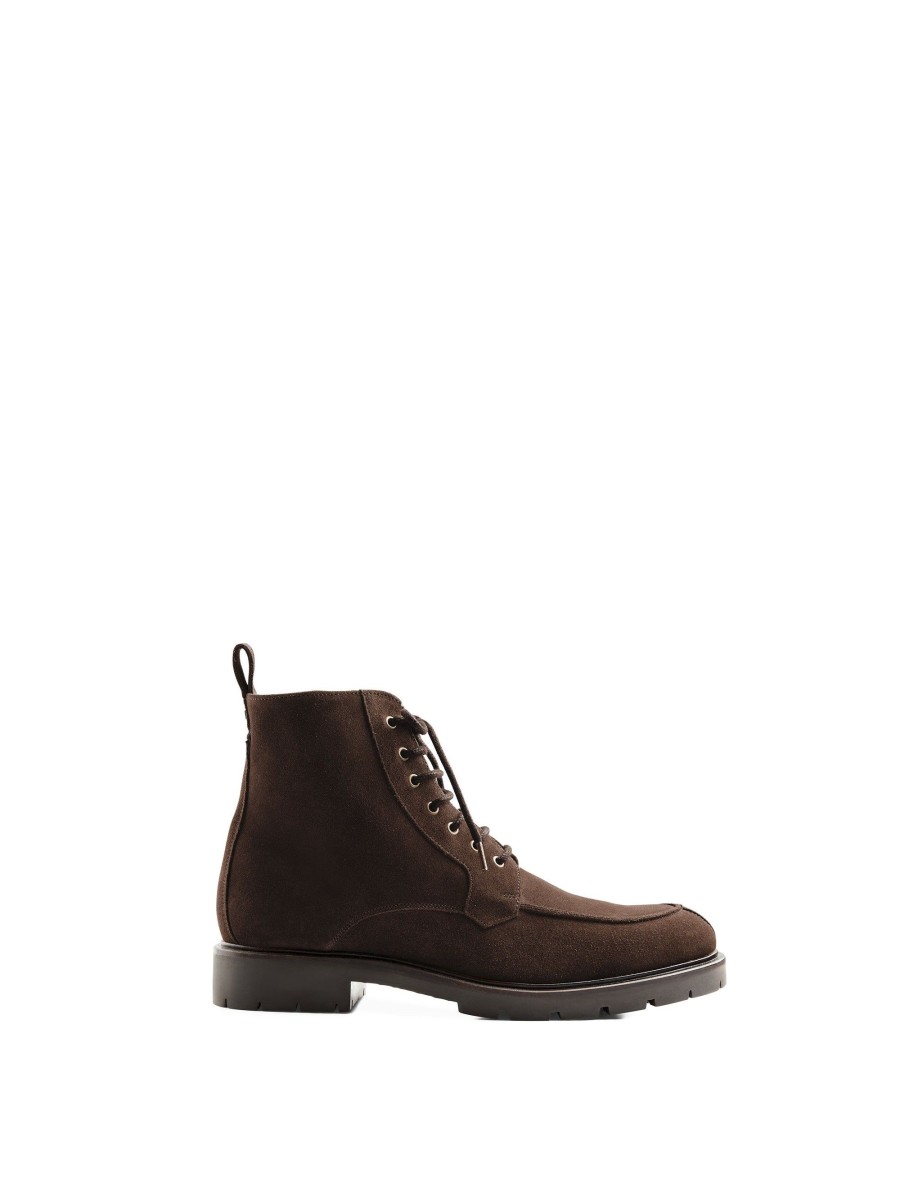 Men Fairfax & Favor Chelsea & Ankle Boots | Men'S Desert Boot-Chocolate Suede