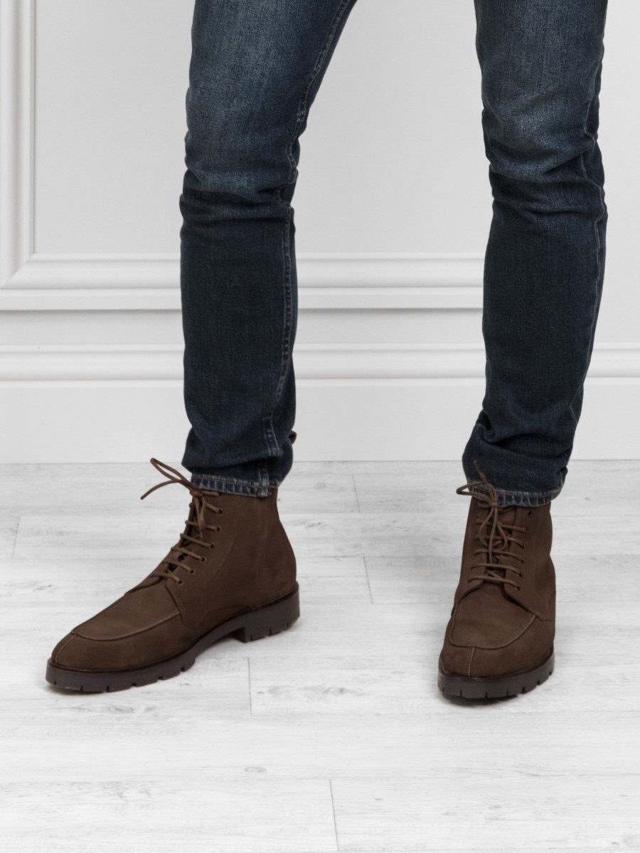 Men Fairfax & Favor Chelsea & Ankle Boots | Men'S Desert Boot-Chocolate Suede