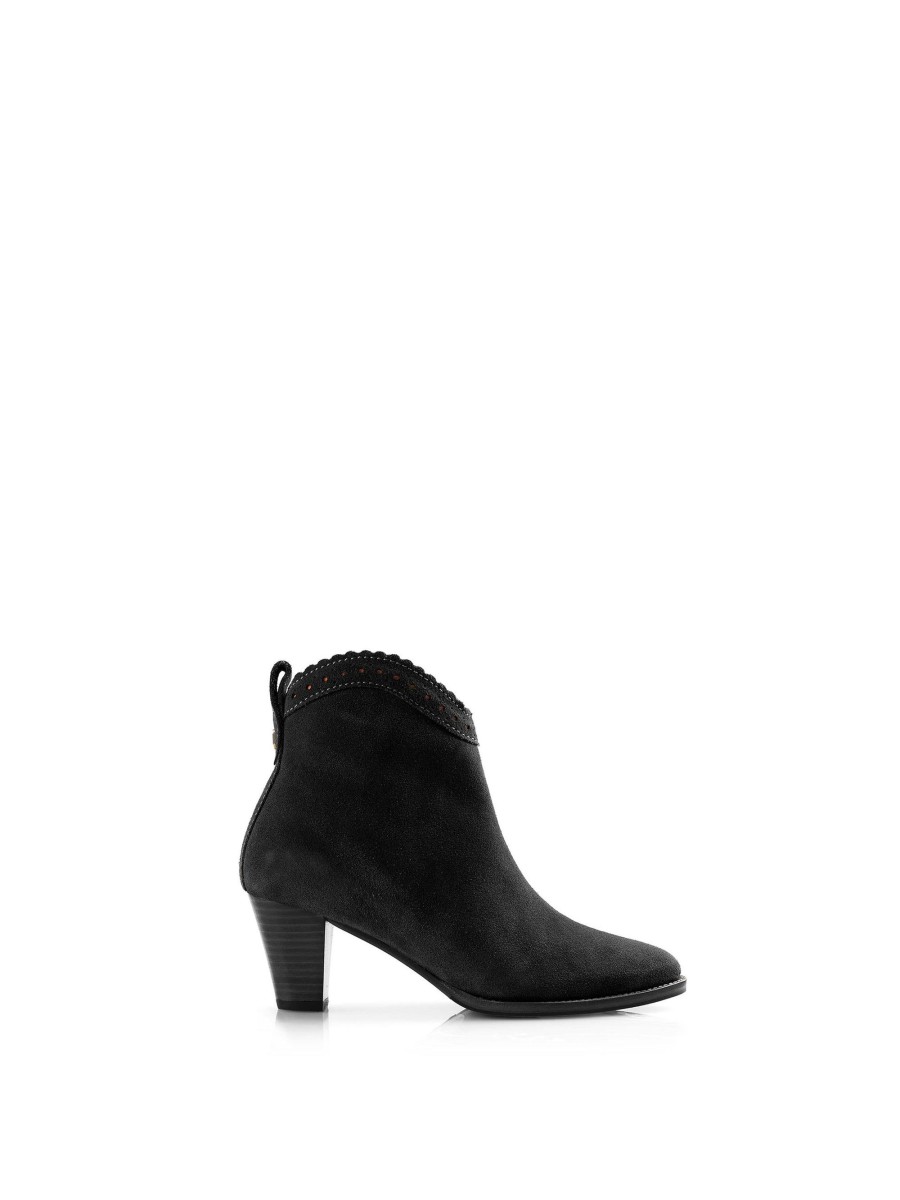 Women Fairfax & Favor Ankle Boots | Women'S Ankle Boot-Black Suede