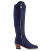 Women Fairfax & Favor Knee-High Boots | Women'S Tall Heeled Boot-Ink Suede, Sporting Calf