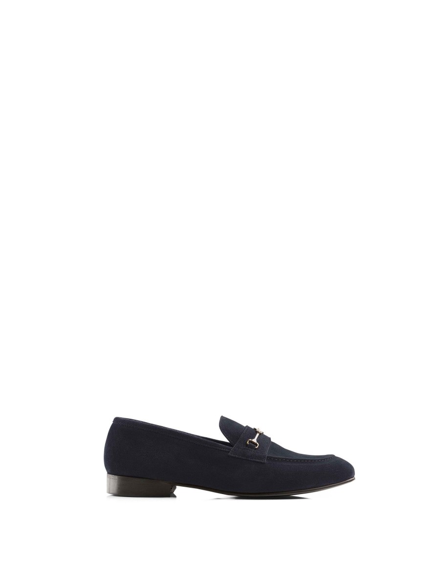 Men Fairfax & Favor Men'S Shoes | Men'S Loafer-Navy Suede