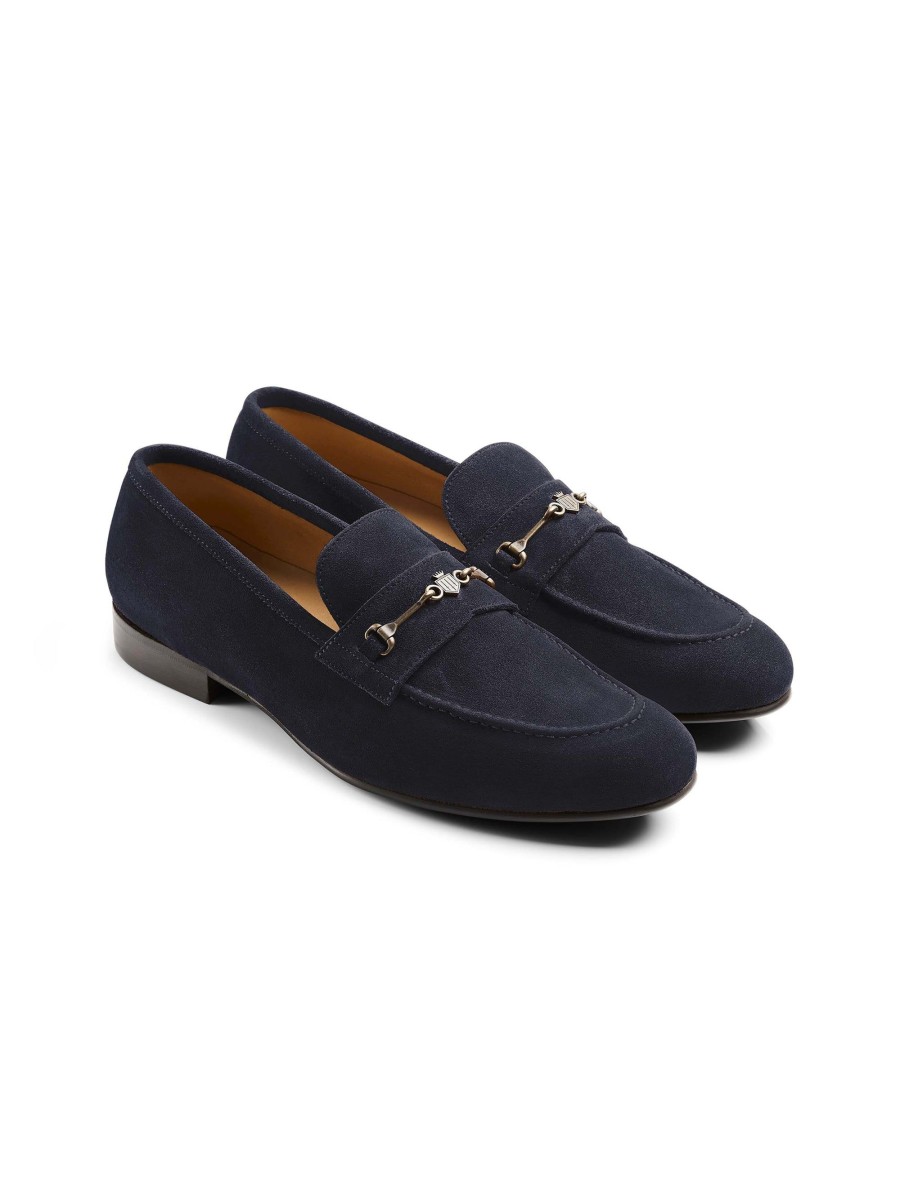 Men Fairfax & Favor Men'S Shoes | Men'S Loafer-Navy Suede