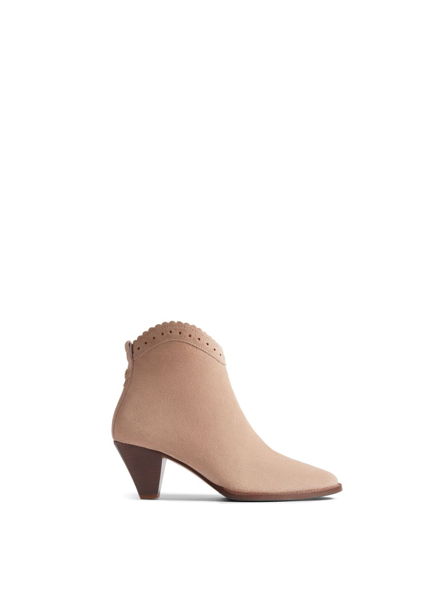 Women Fairfax & Favor Ankle Boots | Women'S Ankle Boot-Blush Suede