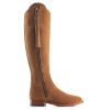 Women Fairfax & Favor Knee-High Boots | Women'S Tall Boot-Tan Suede, Sporting Calf