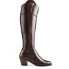 Women Fairfax & Favor Knee-High Boots | Women'S Tall Heeled Boot-Mahogany Leather, Sporting Calf