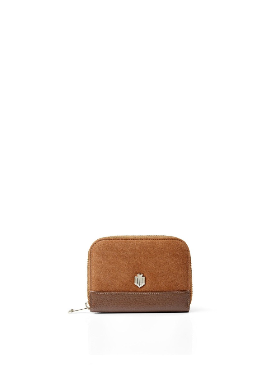 Women Fairfax & Favor Coin Purses | Women'S Coin Purse-Tan Suede