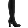 Women Fairfax & Favor Knee-High Boots | Women'S Tall Heeled Boot-Black Suede, Regular Calf