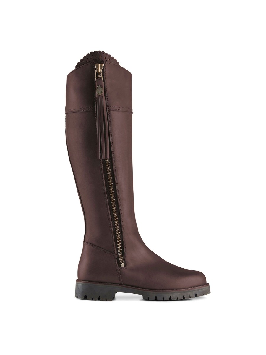 Women Fairfax & Favor Performance Boots | Women'S Waterproof Boot-Mahogany Leather, Regular Calf