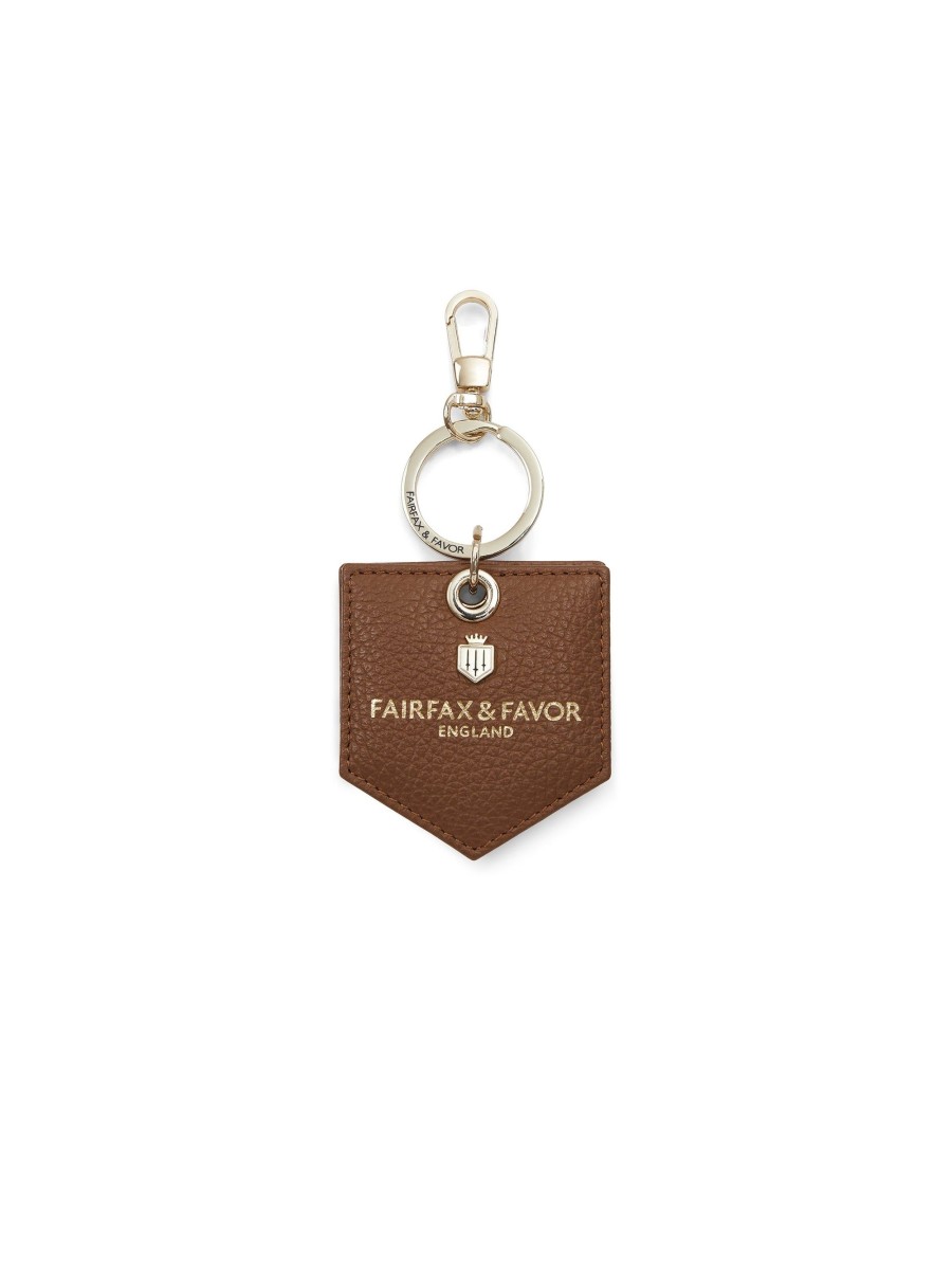 Women Fairfax & Favor Key Rings | Key Ring Mirror-Tan Leather