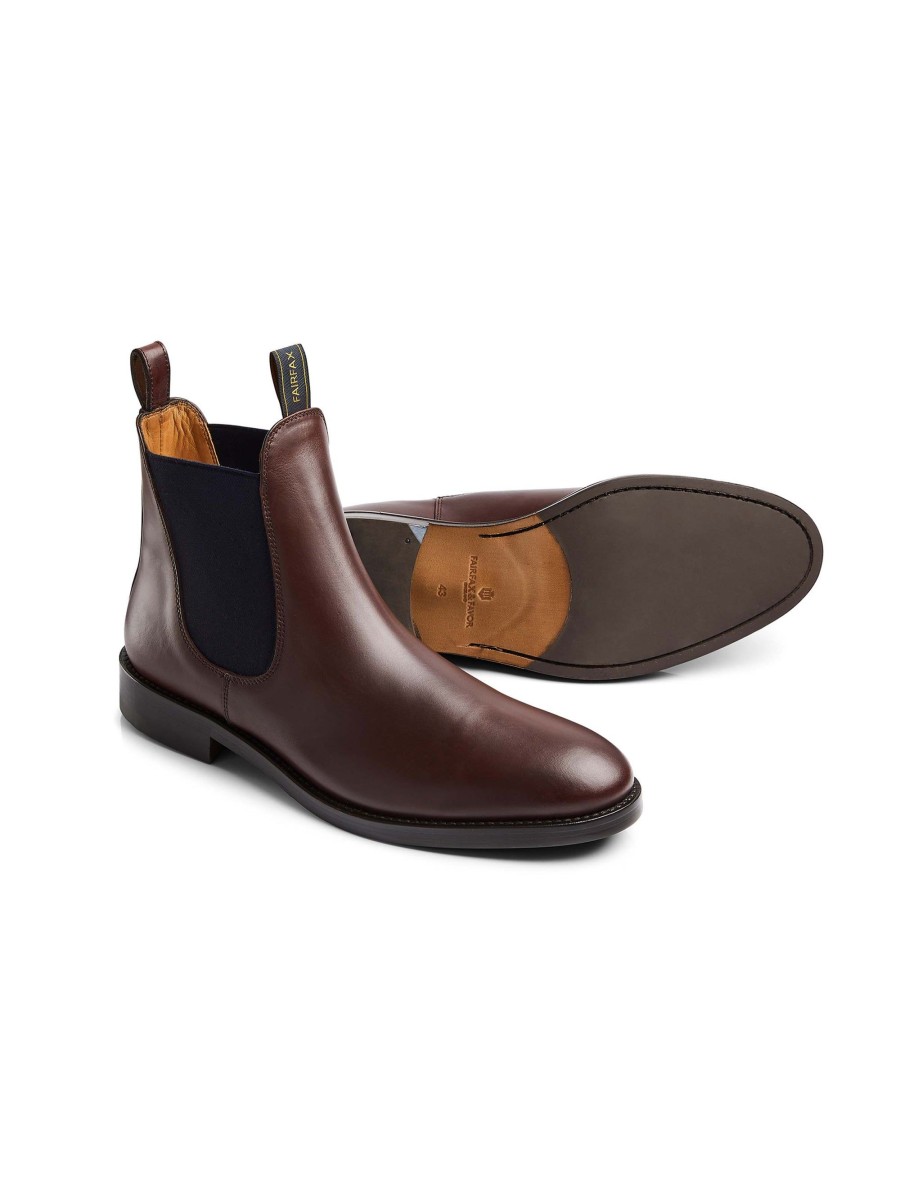 Men Fairfax & Favor Chelsea & Ankle Boots | Men'S Dealer Boot-Mahogany