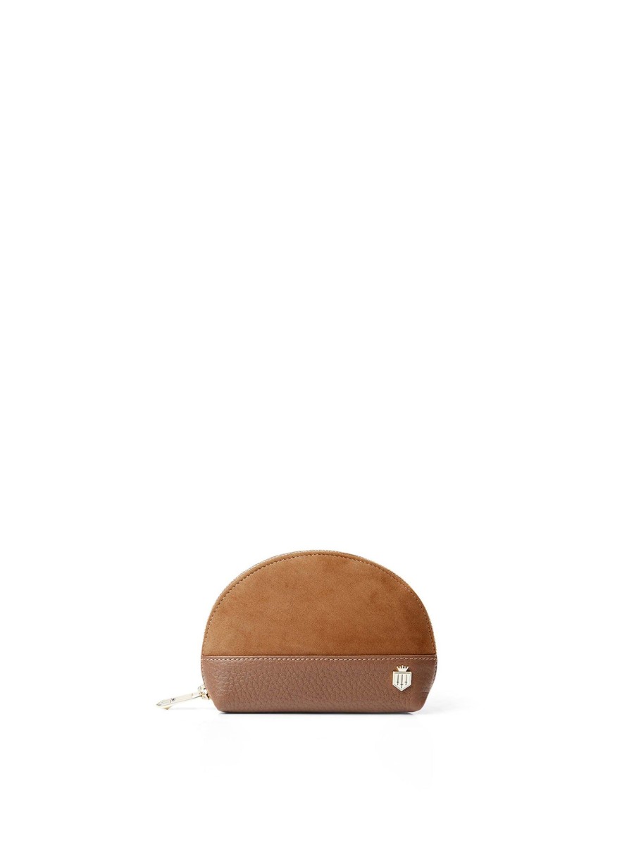 Women Fairfax & Favor Coin Purses | Women'S Coin Purse-Tan Suede