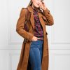 Women Fairfax & Favor Coats & Jackets | Women'S Trench Coat-Tan Suede