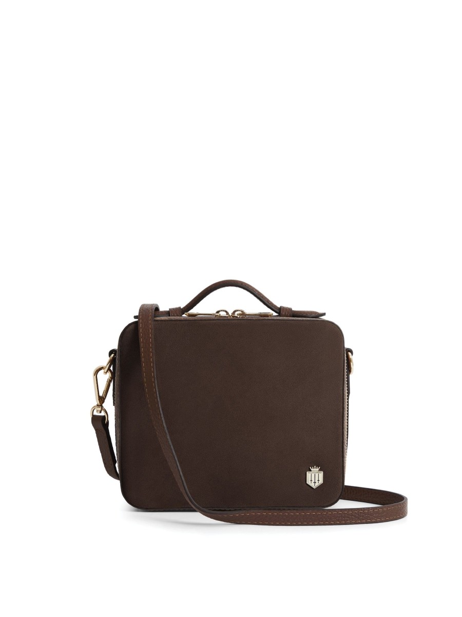 Women Fairfax & Favor Crossbody Bags | Women'S Crossbody Bag-Chocolate Suede