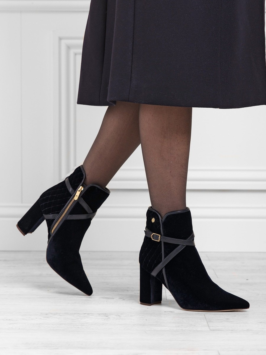 Women Fairfax & Favor Ankle Boots | Women'S Ankle Boot-Navy Velvet