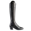 Women Fairfax & Favor Knee-High Boots | Women'S Tall Heeled Boot-Black Leather, Regular Calf