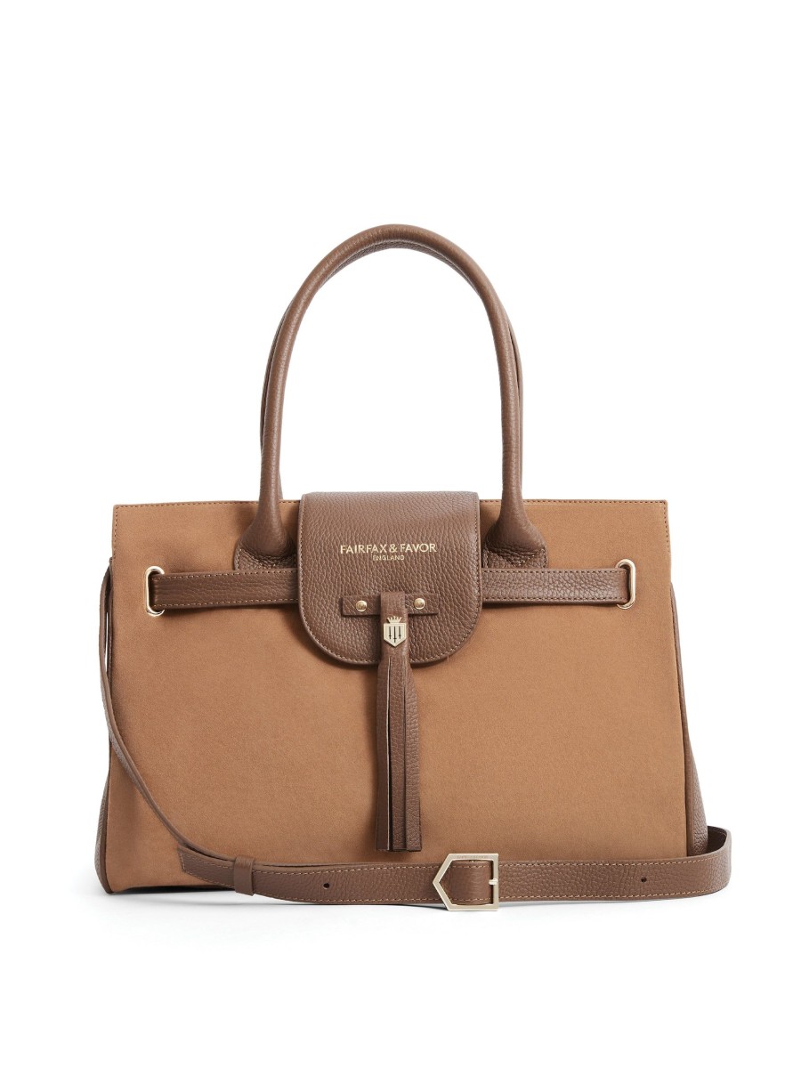 Women Fairfax & Favor Handbags | Women'S Handbag-Tan Suede