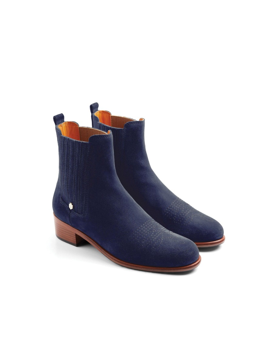 Women Fairfax & Favor Chelsea Boots | Women'S Ankle Boot-Ink Suede