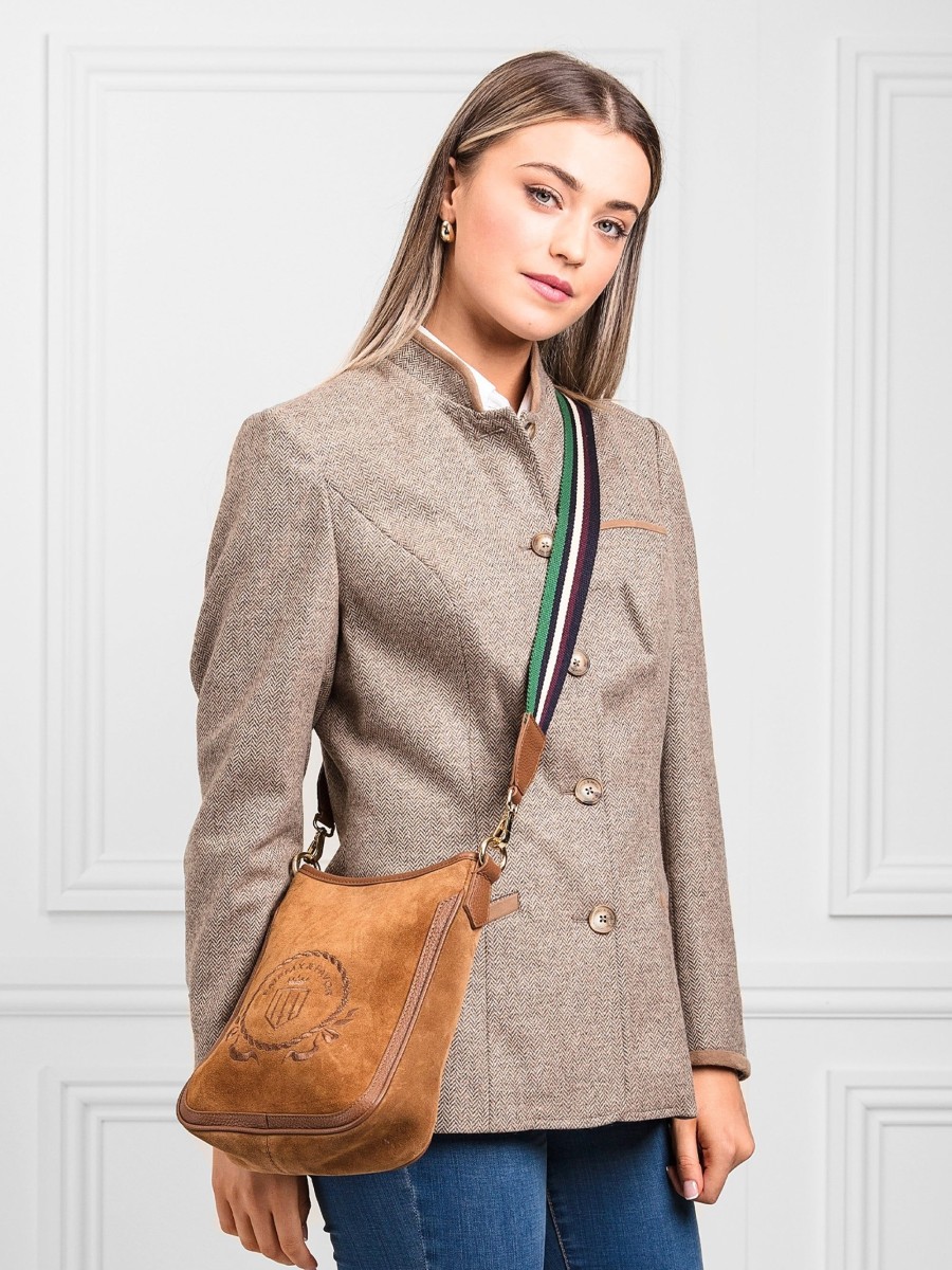 Women Fairfax & Favor Work & Travel Bags | Women'S Messenger Bag-Tan Suede