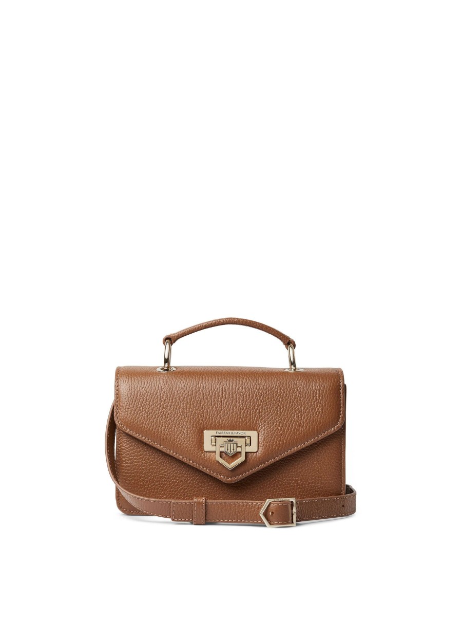 Women Fairfax & Favor Crossbody Bags | Women'S Crossbody Bag-Pebbled Tan Leather