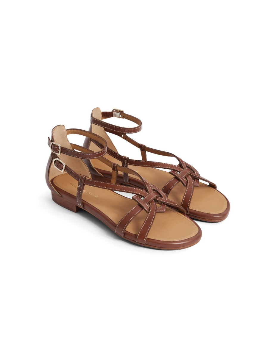 Women Fairfax & Favor Sandals | Women'S Sandal-Tan Leather