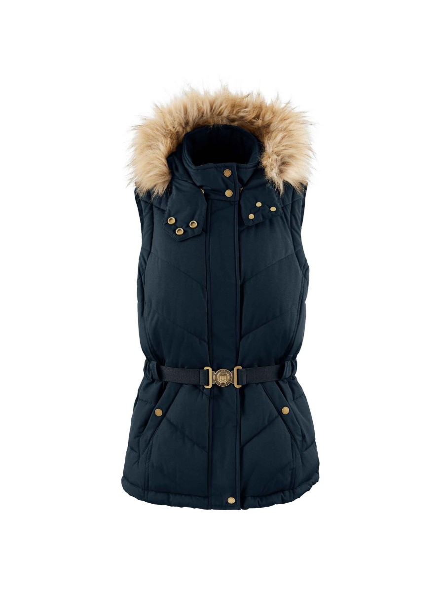 Women Fairfax & Favor Gilets | Women'S Padded Gilet-Navy