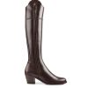 Women Fairfax & Favor Knee-High Boots | Women'S Tall Heeled Boot-Mahogany Leather, Narrow Calf