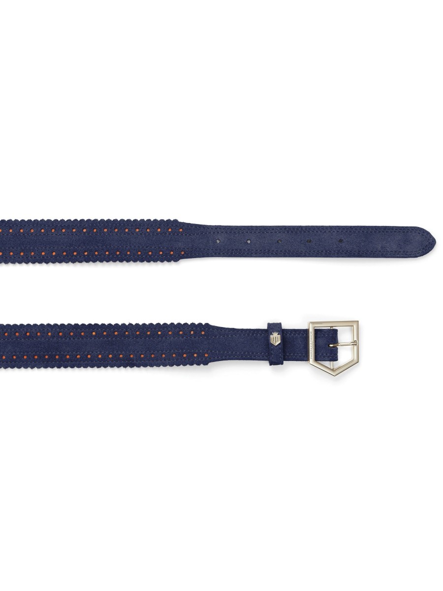 Women Fairfax & Favor Belts | Women'S Belt-Ink Suede