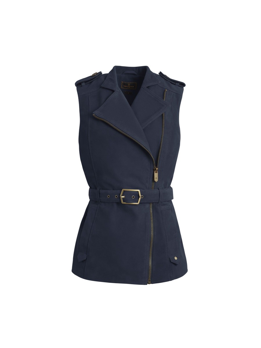 Women Fairfax & Favor Gilets | Women'S Gilet-Navy Suede