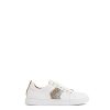 Women Fairfax & Favor Trainers | Women'S Trainer-White Leather, Silver & Gold Glitter