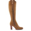 Women Fairfax & Favor Knee-High Boots | Women'S Tall High-Heeled Boot-Tan Suede, Sporting Fit