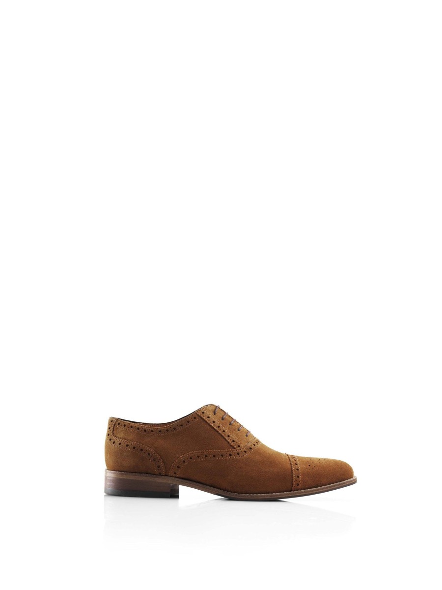 Men Fairfax & Favor Men'S Shoes | Men'S Brogue-Cognac Suede