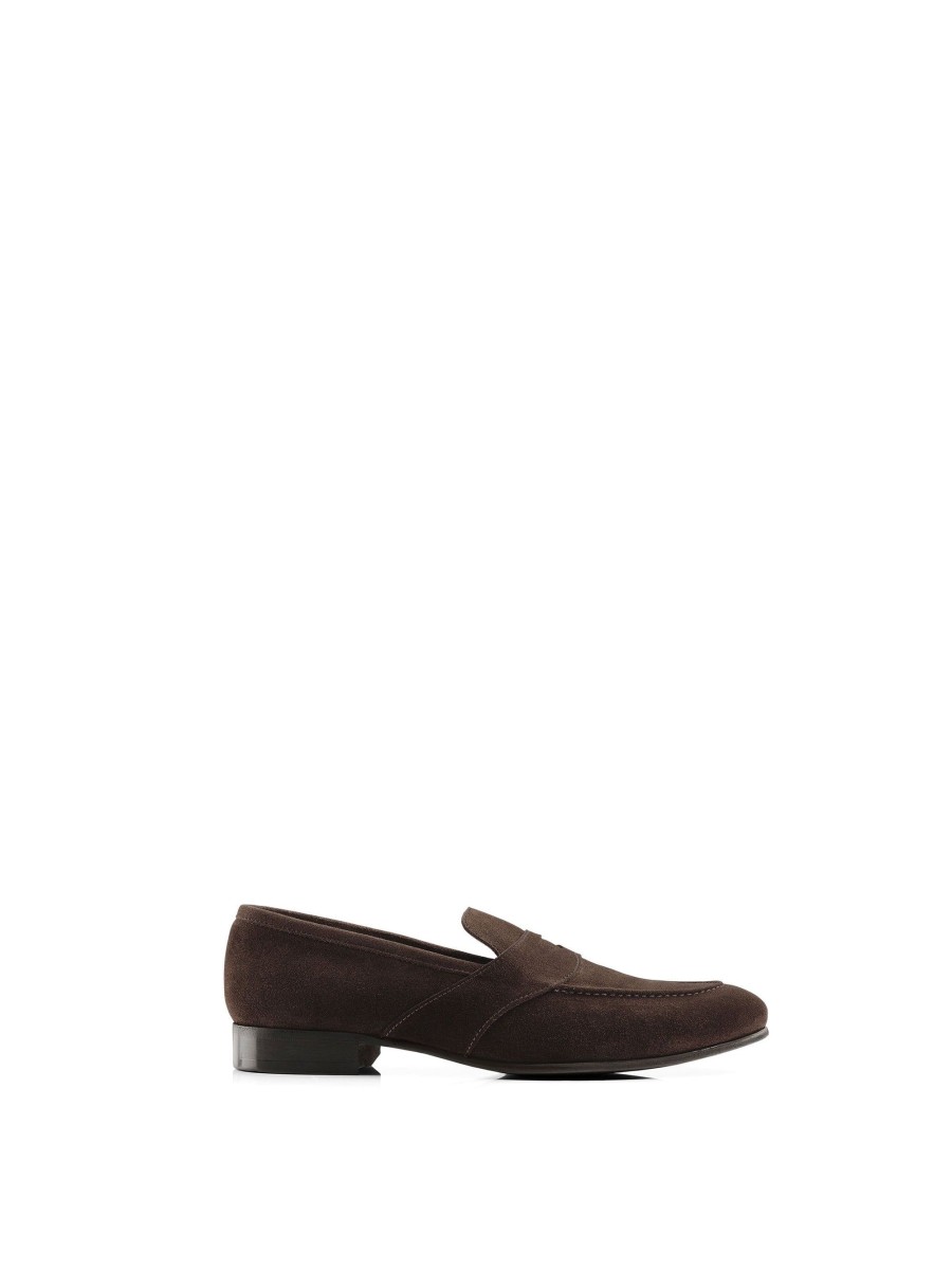 Men Fairfax & Favor Men'S Shoes | Men'S Loafer-Chocolate Suede