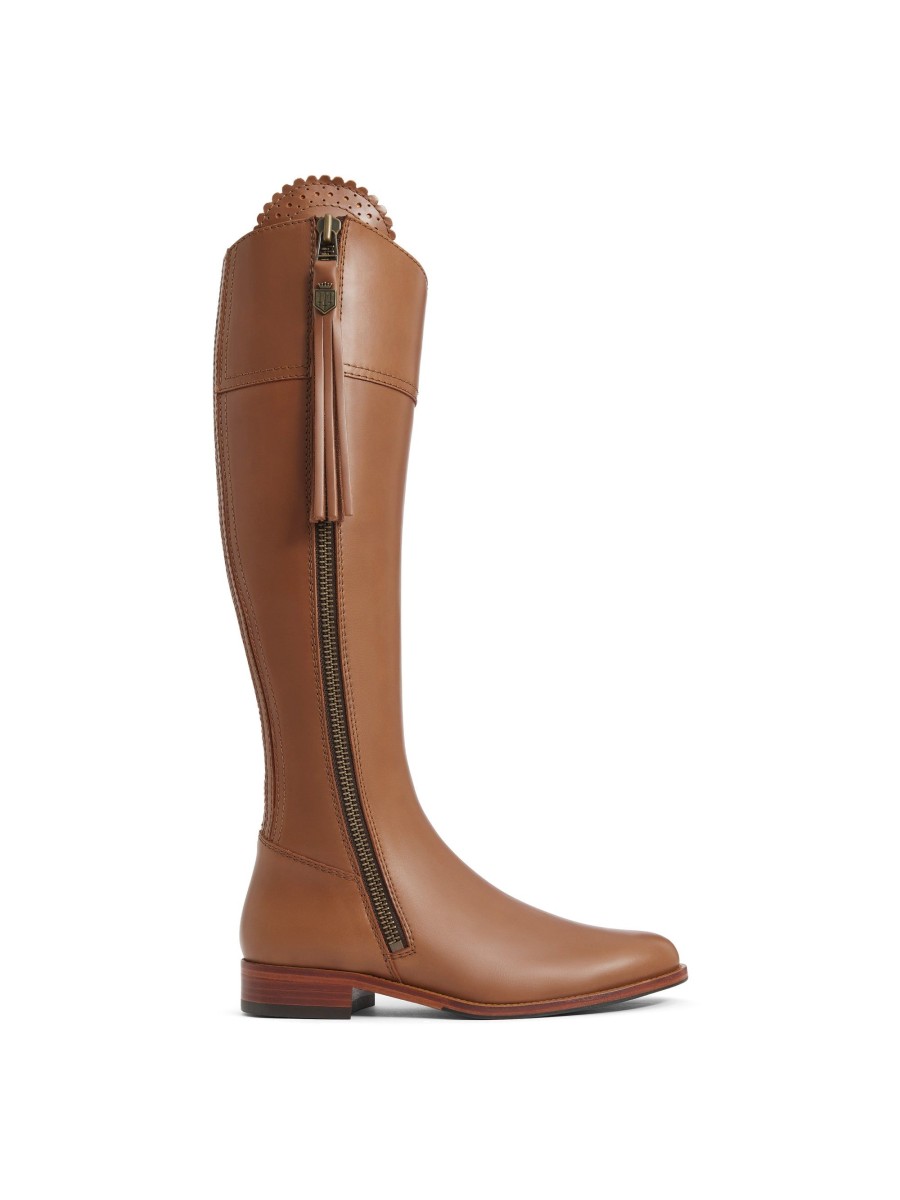 Women Fairfax & Favor Knee-High Boots | Women'S Tall Boot-Tan Leather, Regular Calf