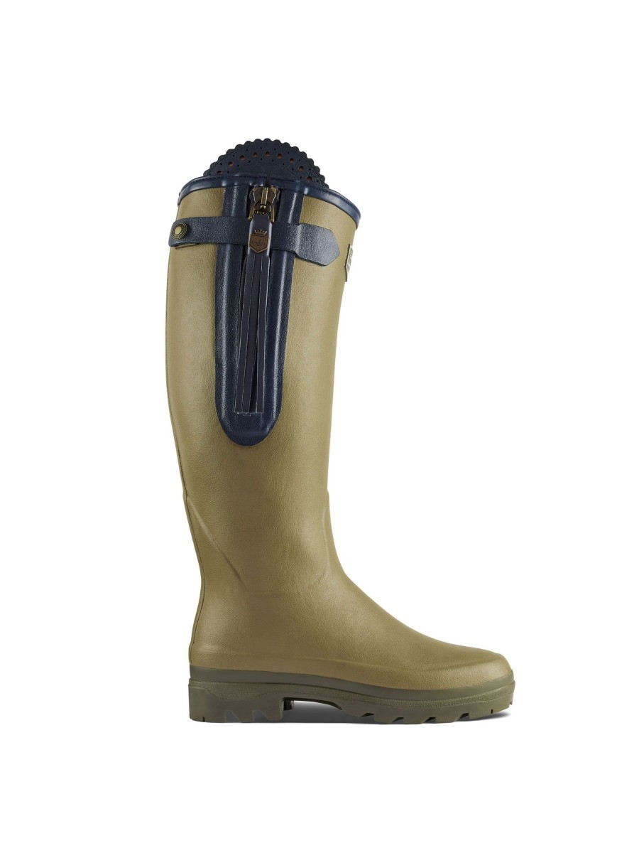 Women Fairfax & Favor Wellingtons | Women'S Welly Boot-Vert Vierzon Rubber, Sporting Calf