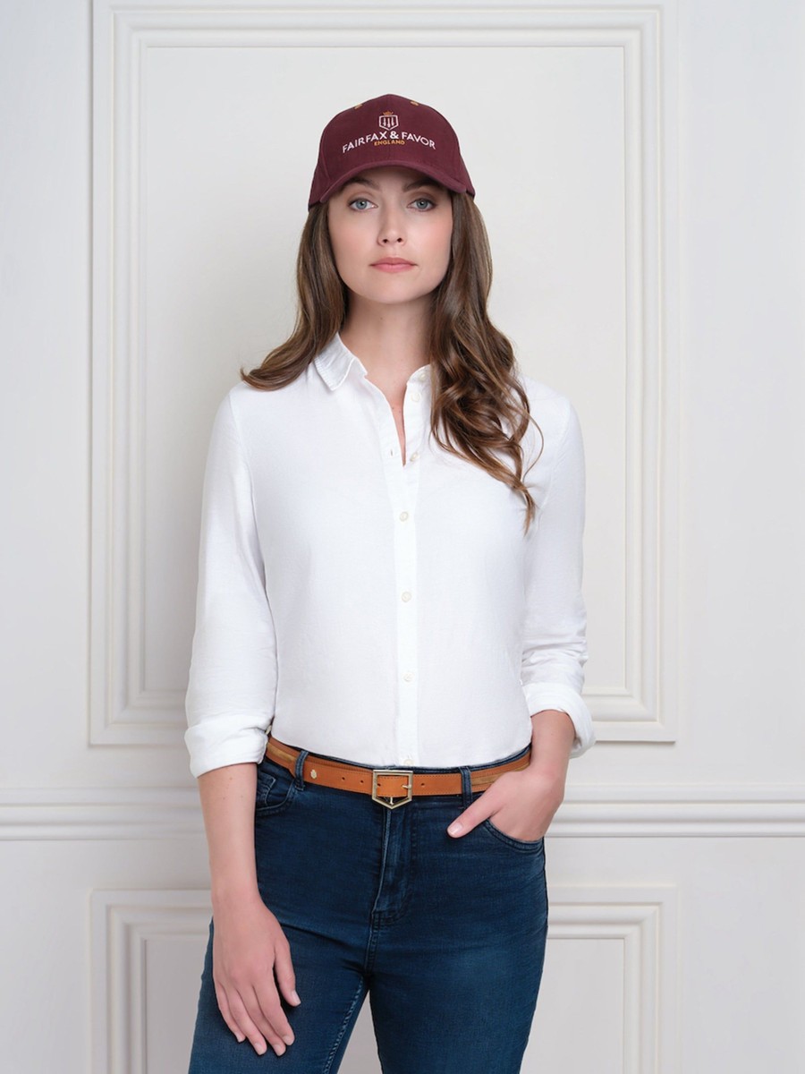 Women Fairfax & Favor Signature Hats & Caps | Baseball Cap-Burgundy