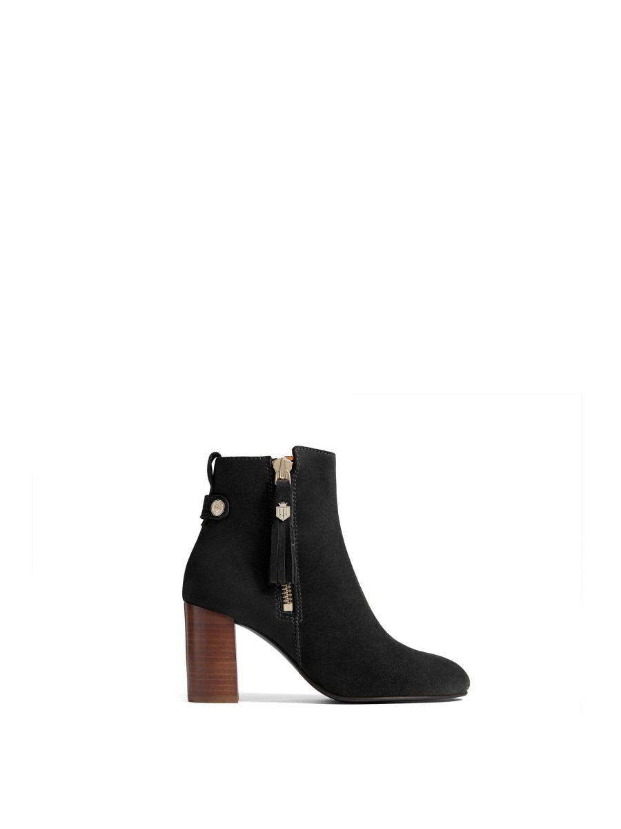 Women Fairfax & Favor Ankle Boots | Women'S Ankle Boot-Black Suede