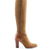 Women Fairfax & Favor Knee-High Boots | Women'S Tall Heeled Boot-Tan Suede, Regular Calf