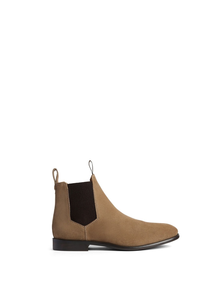 Men Fairfax & Favor Chelsea & Ankle Boots | Men'S Ankle Boot-Taupe Suede