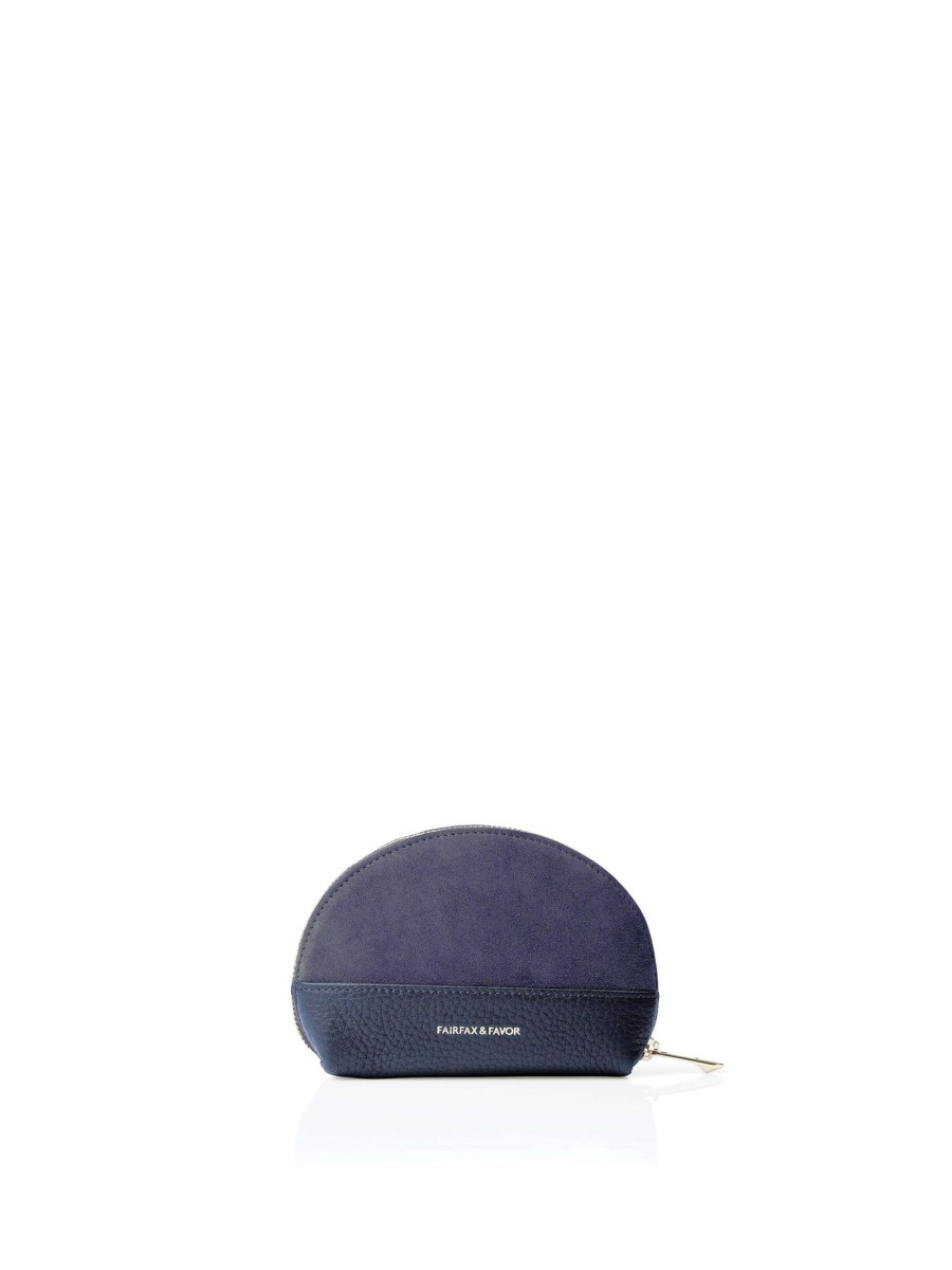 Women Fairfax & Favor Coin Purses | Women'S Coin Purse-Ink Suede