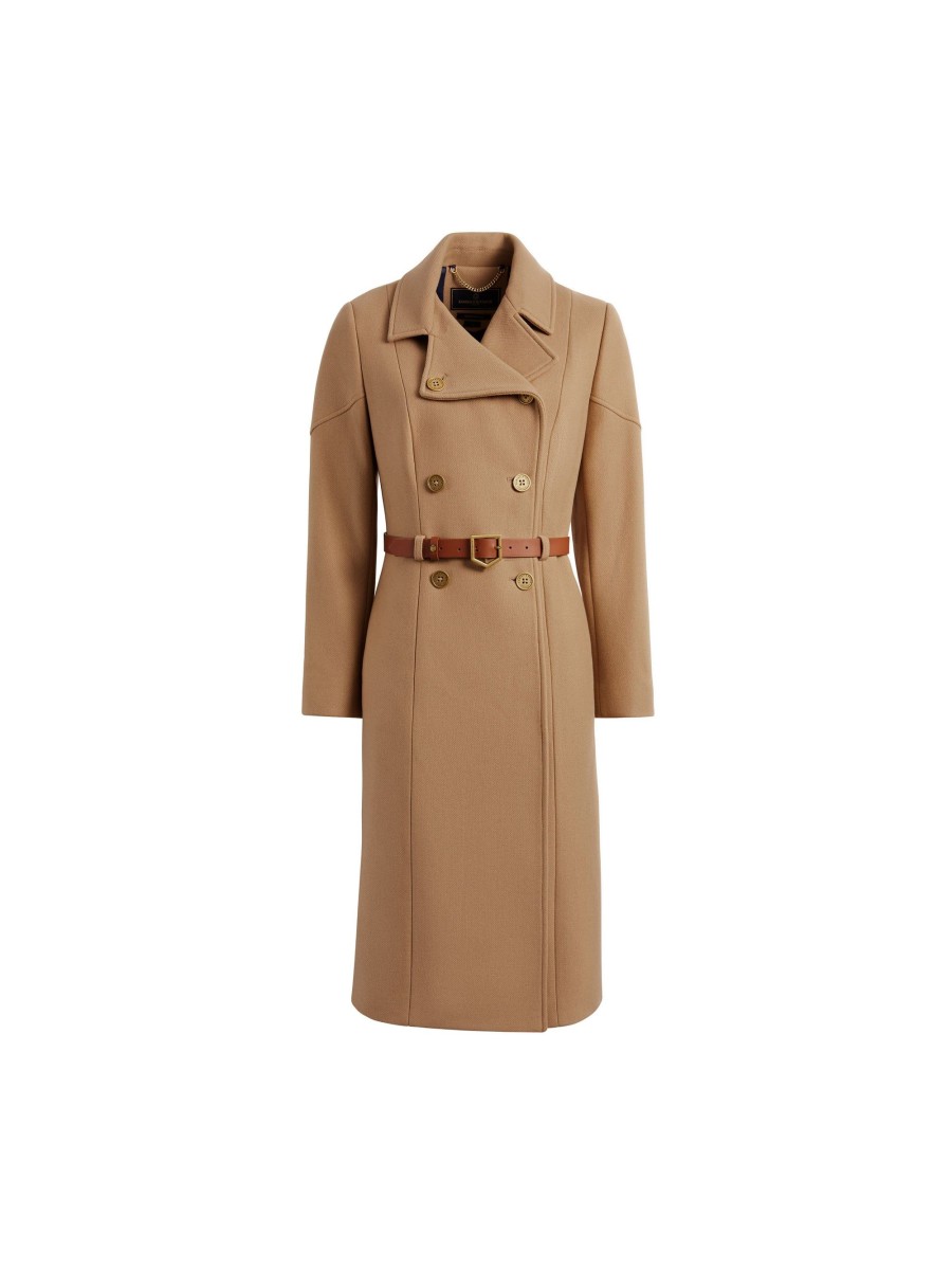 Women Fairfax & Favor Coats & Jackets | Women'S Coat-Camel Wool