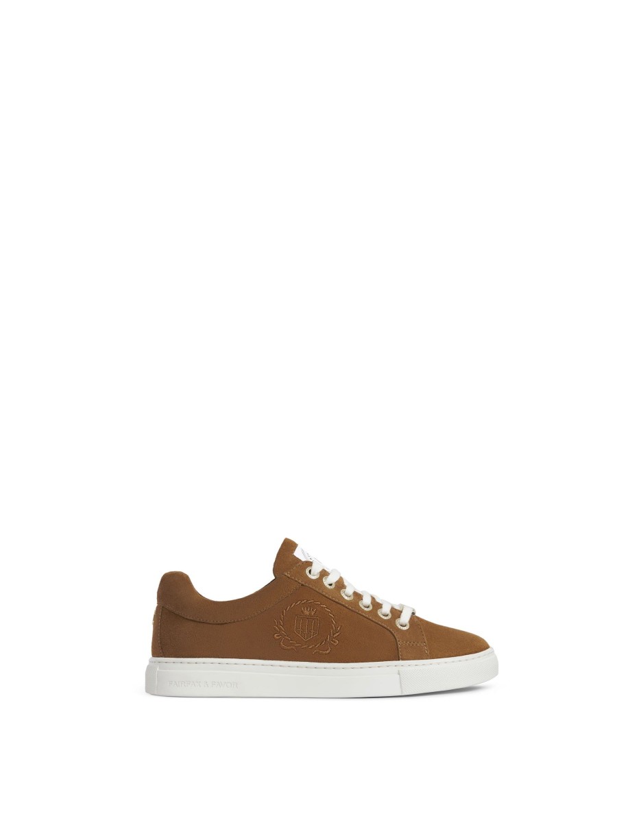 Women Fairfax & Favor Trainers | Women'S Trainer-Tan Suede