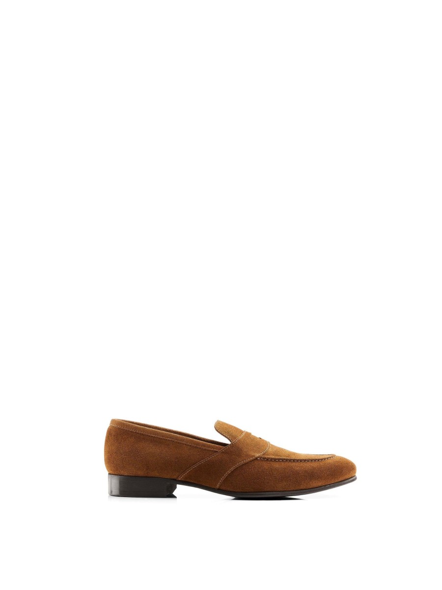 Men Fairfax & Favor Men'S Shoes | Men'S Loafer-Cognac Suede