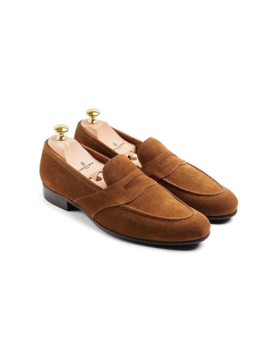 Men Fairfax & Favor Men'S Shoes | Men'S Loafer-Cognac Suede