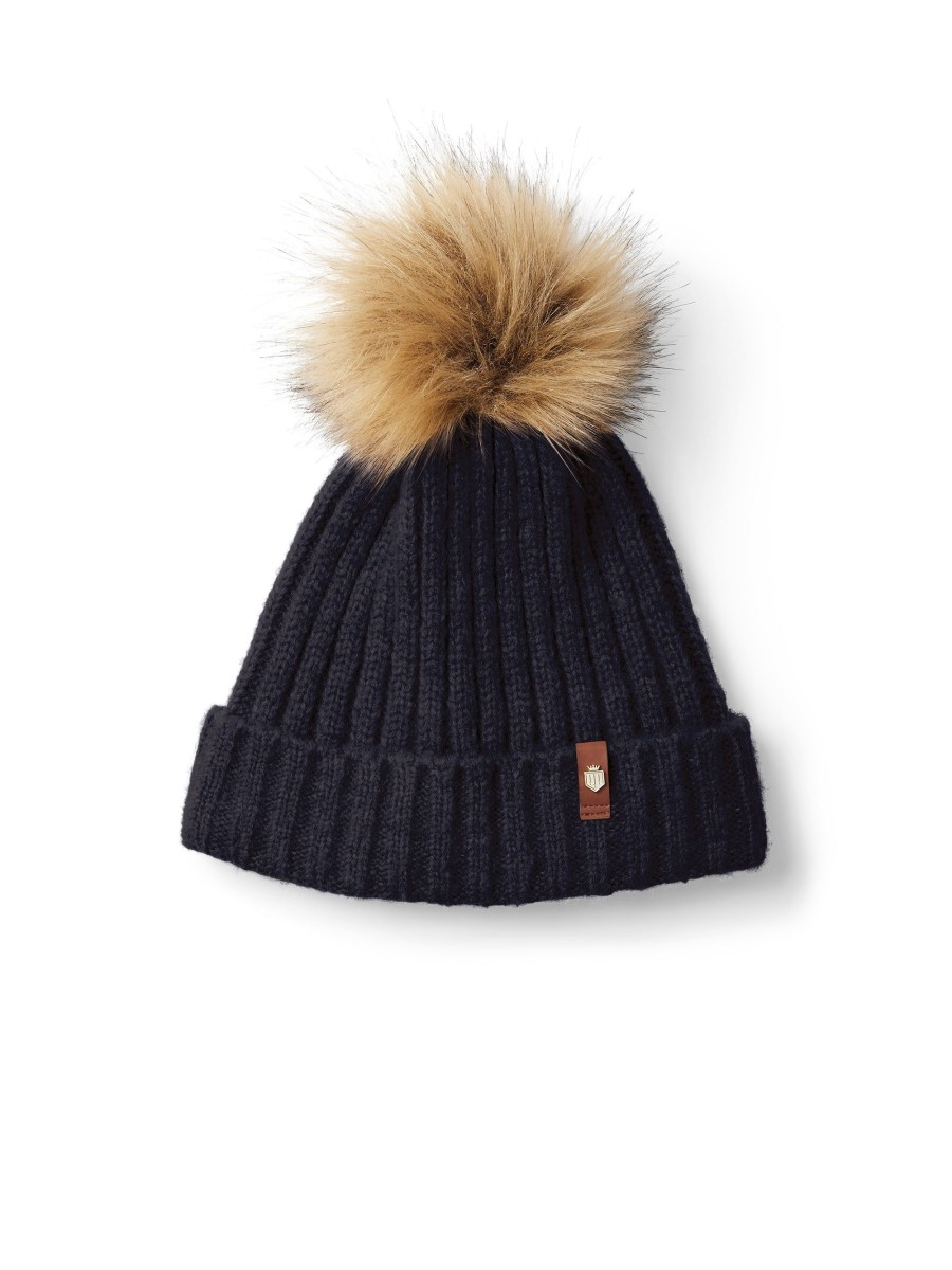 Women Fairfax & Favor Signature Hats & Caps | Women'S Bobble Hat-Navy