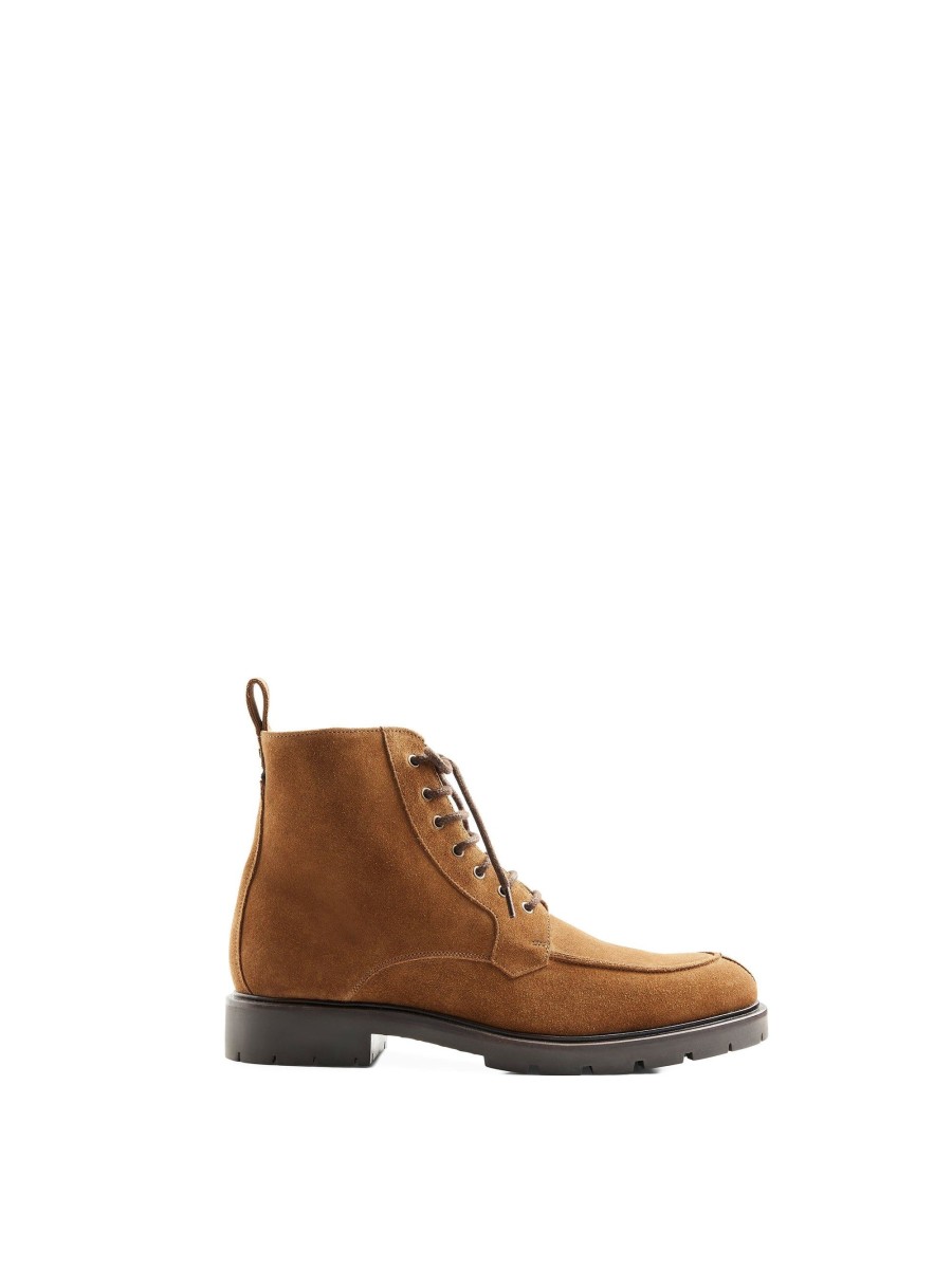 Men Fairfax & Favor Chelsea & Ankle Boots | Men'S Desert Boot-Cognac Suede