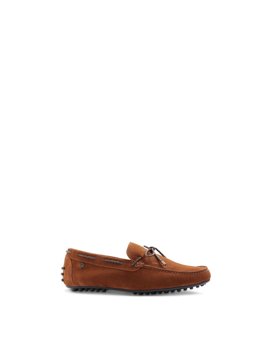 Men Fairfax & Favor Men'S Shoes | Men'S Driving Shoe-Cognac Suede