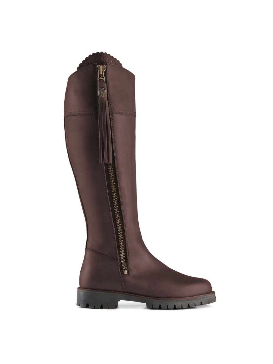 Women Fairfax & Favor Performance Boots | Women'S Waterproof Boot-Mahogany Leather, Sporting Calf