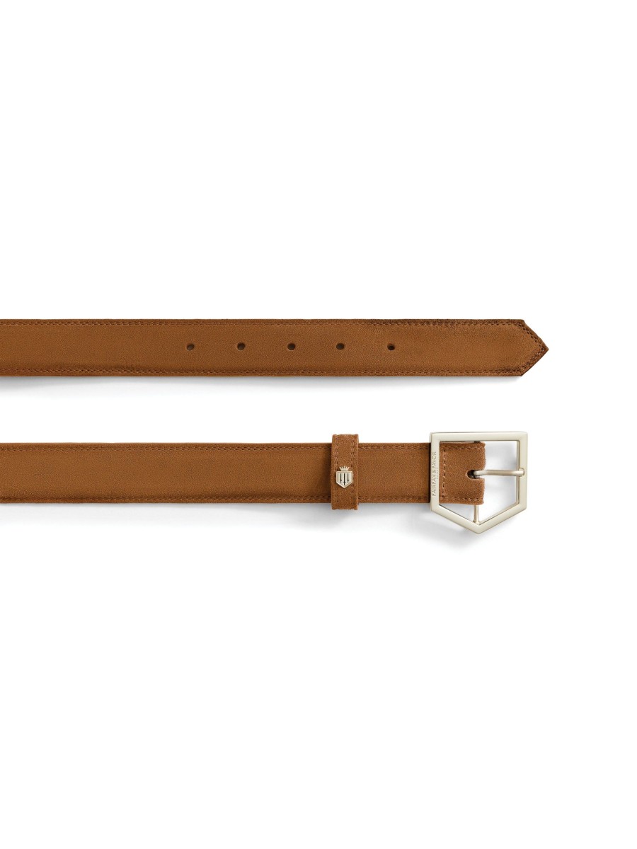 Women Fairfax & Favor Belts | Women'S Belt-Tan Suede