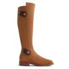 Women Fairfax & Favor Flat Boots | Women'S Knee-High Boot -Tan Suede